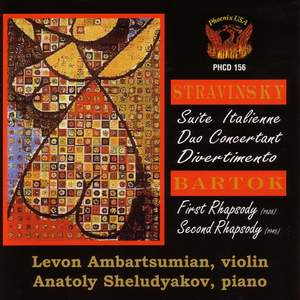 Stravinsky: Suite italienne, Duo concertant, & Divertimento - Bartók: Rhapsodies Nos. 1 & 2 Product Image