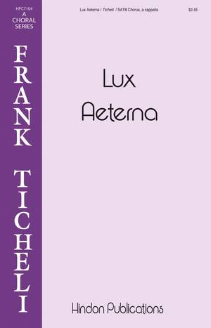 Frank Ticheli: Lux Aeterna