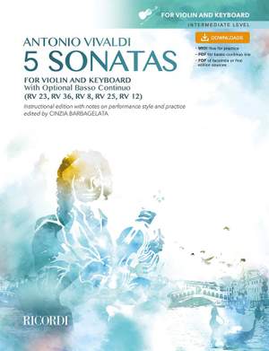 Antonio Vivaldi: 5 Sonatas for violin and keyboard