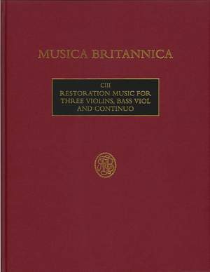 Restoration Music for Three Violins, Bass Viol and Continuo