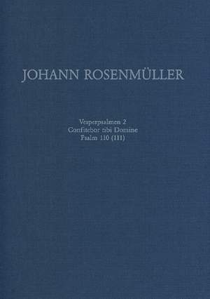 Rosenmueller, J: Vesperpsalmen 2 Vol. 9