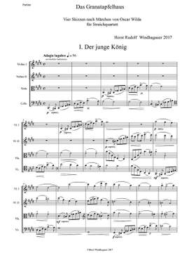 Windhagauer, Horst Rudolf: Das Granatapfelhaus (A House of Pommegranates) for 2 violins, viola and violoncello