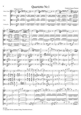 Thurner, F E: Quartet no. 1 in G minor