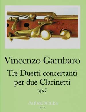 Gambaro, V: Tre Duetti concertanti op. 7