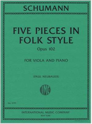 Robert Schumann: Five Pieces in Folk Style Op 102