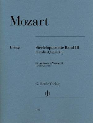Mozart, W A: String Quartets, Volume III