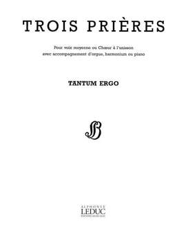 Langlais: Tantum Ergo (from 3 Prieres)