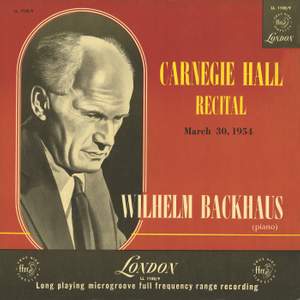 Carnegie Hall Recital, 1954