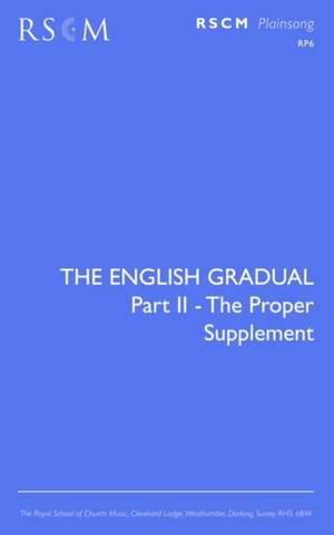 The English Gradual Supplement