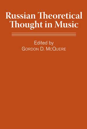 Russian Theoretical Thought in Music