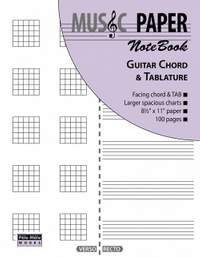MUSIC PAPER NoteBook - Guitar Chord & Tablature