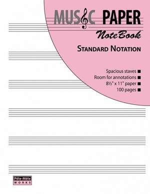 MUSIC PAPER NoteBook - Standard Notation