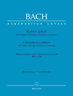 Bach, JS: Concerto for Violin, Strings and Basso Continuo G minor