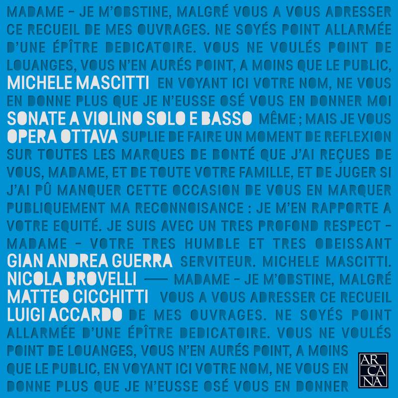 Mascitti: 6 sonate da camera, Op. 2 - Album by Michele