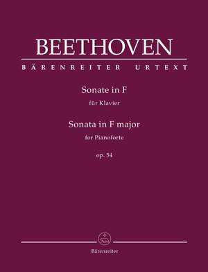 Beethoven, Ludwig van: Sonata for Pianoforte F major op. 54