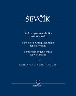 Sevcík: School of Bowing Technique for Cello op. 2 Book 2