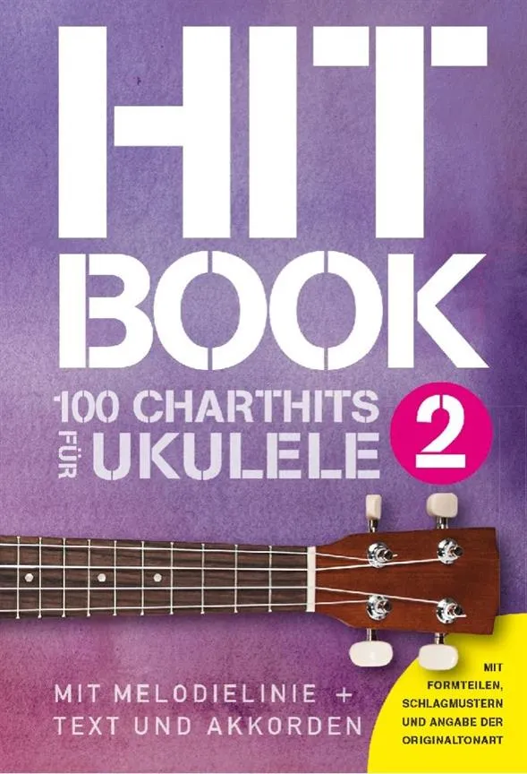 Hitbook 100 Charthits für Ukulele Presto Music