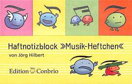Haftnotizblock Musik-Heftchen