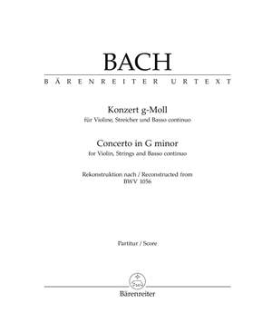 Bach, JS: Concerto for Violin, Strings and Basso Continuo in G minor