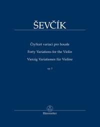 Ševcík, Otakar: Vierzig Variationen für Violine op. 3