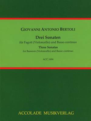Giovanni Antonio Bertoli: Drei Sonaten