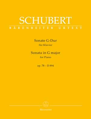 Schubert, Franz: Sonata for Pianoforte in G major op. 78 D894