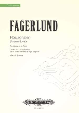 Fagerlund, Sebastian: Autumn Sonata, Opera in 2 Acts