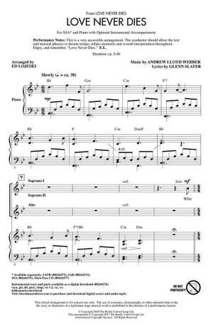 Andrew Lloyd Webber_Glenn Slater: Love Never Dies