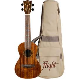 Flight: DUC445 Concert Acacia Ukulele (With Bag)