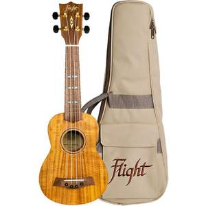 Flight: DUS440 Soprano Acacia Ukulele (With Bag)