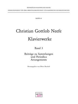 Neefe, C G: Piano Works Volume 3 Vol. 45