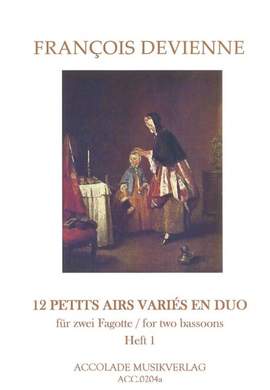 François Devienne: 12 Petits Airs Varies En Duo Vol. 1