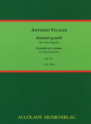 Antonio Vivaldi: Konzert Für 4 Fagotte G-Moll Rv 531