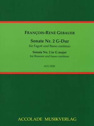 François-René Gebauer: Sonate Nr. 2 G-Dur