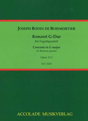 Joseph Bodin de Boismortier: Concerto Op. 15, Iii