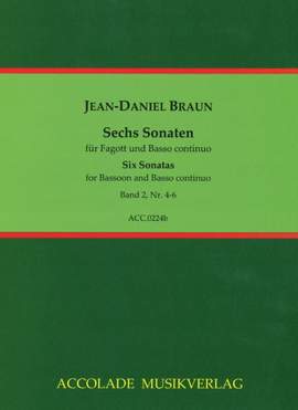 Jean Daniel Braun: 6 Sonaten Bd. 2