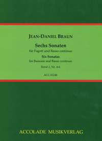 Jean Daniel Braun: 6 Sonaten Bd. 2