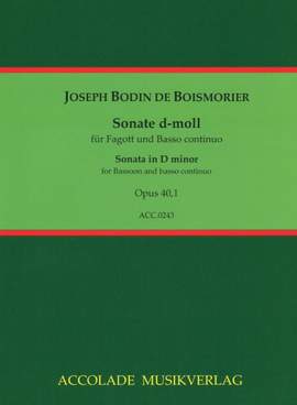 Joseph Bodin de Boismortier: Sonate D-Moll Op. 40, 1
