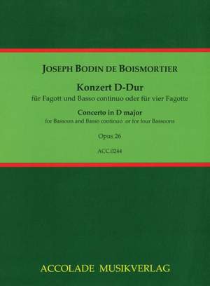 Joseph Bodin de Boismortier: Konzert Op. 26