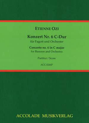 Etienne Ozi: Fagottkonzert Nr. 6 C-Dur