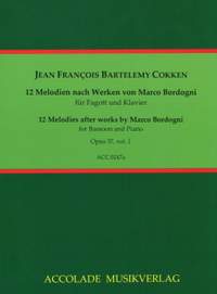 Jean François Barthelemy Cokken: 12 Melodien Op. 37 Nach Werken Von Bordogni Heft 1