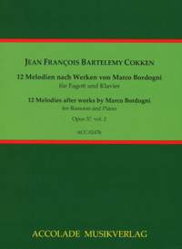Jean François Barthelemy Cokken: 12 Melodien Op. 37 Nach Werken Von Bordogni Heft 2