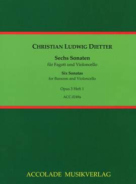 Christian Ludwig Dietter: 6 Sonaten Für Fagott und Violoncello