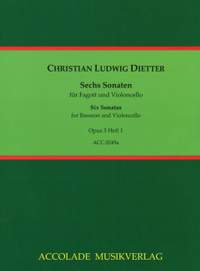 Christian Ludwig Dietter: 6 Sonaten Für Fagott und Violoncello