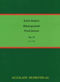 John Simon: Bläserquintett Op. 23