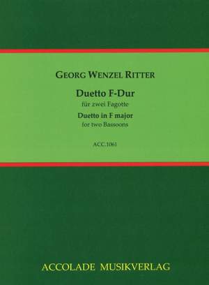 Georg Wenzel Ritter: Duetto F-Dur