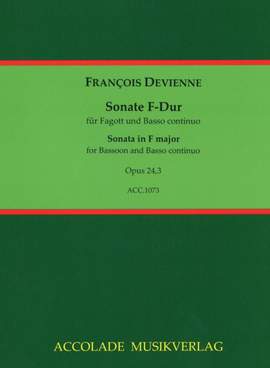 François Devienne: Sonate Op. 24 Nr. 3 F-Dur