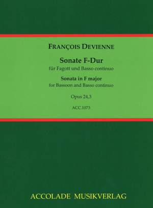 François Devienne: Sonate Op. 24 Nr. 3 F-Dur