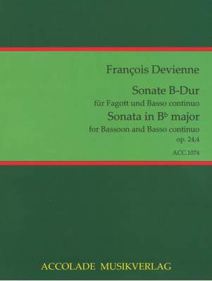 François Devienne: Sonate Op. 24 Nr. 4 B-Dur