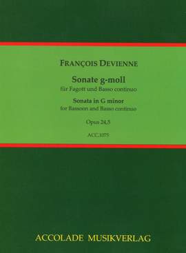 François Devienne: Sonate Op. 24 Nr. 5 G-Moll